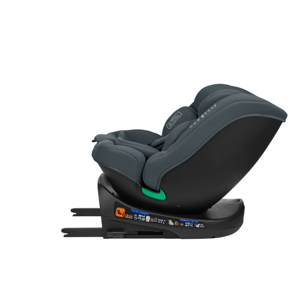 Κάθισμα Αυτοκινήτου ISOfix (40-150εκ. Ύψος) Kikka Boo i-Round i-size Dark Grey