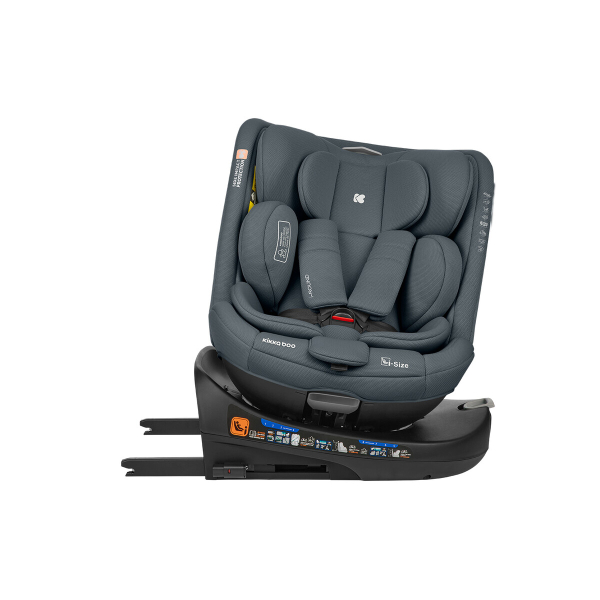 Κάθισμα Αυτοκινήτου ISOfix (40-150εκ. Ύψος) Kikka Boo i-Round i-size Dark Grey