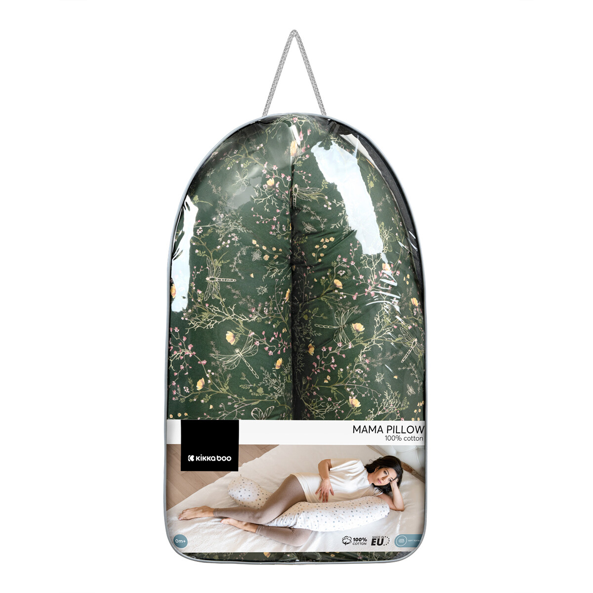 Μαξιλάρι Πολλαπλών Χρήσεων - Θηλασμού Kikka Boo Isla Secret Garden Deep Green Home Βρεφικά Μαξιλάρια Spitishop