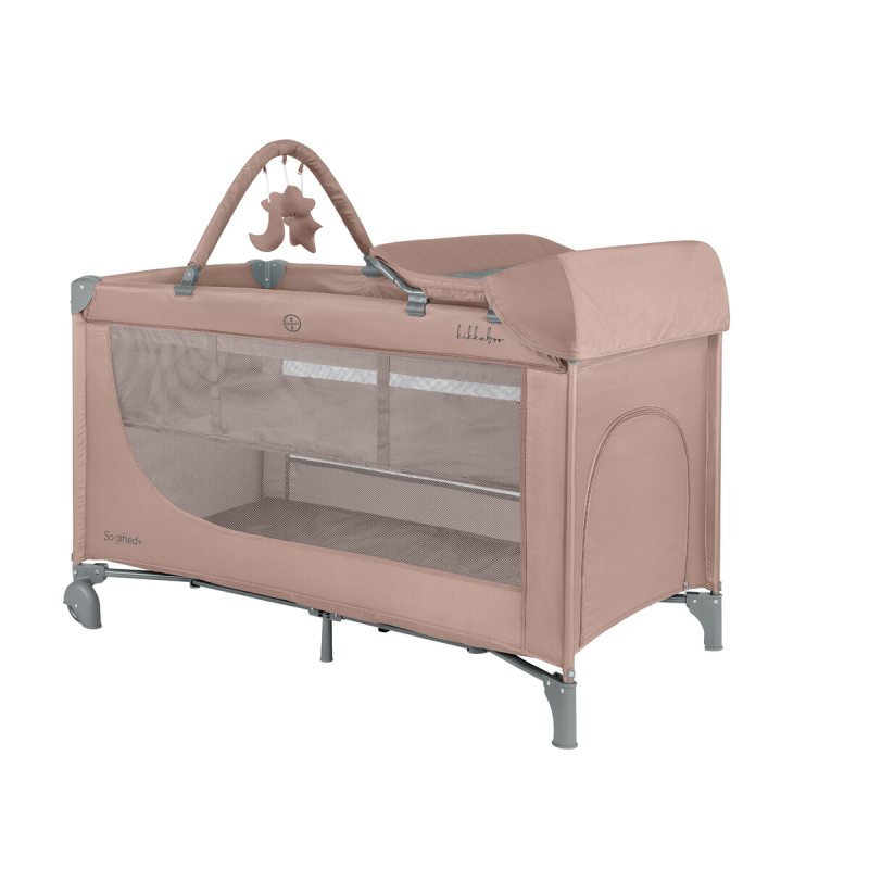 Παρκοκρέβατο (6+ Μηνών/Έως 15kg) Kikka Boo So Gifted Grey 2026