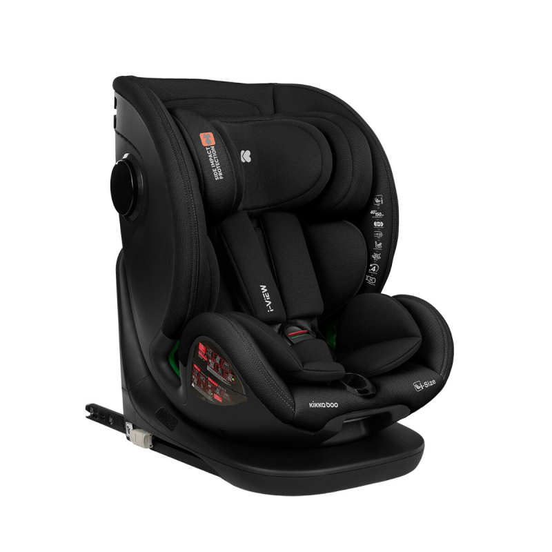 Κάθισμα Αυτοκινήτου ISOfix (40-150εκ. Ύψος) Kikka Boo i-View i-size Black