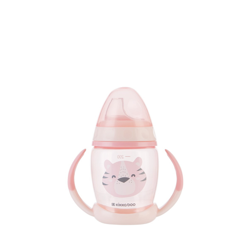 Ποτήρι Εκπαιδευτικό 200ml Kikka Boo Happy Face Pink