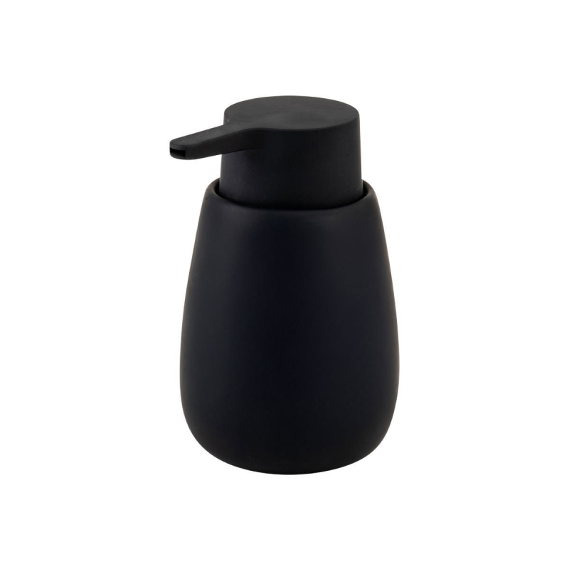 Dispenser Μπάνιου 350ml (Φ8.5x15) Estia Fjord Soft Black 02-37338