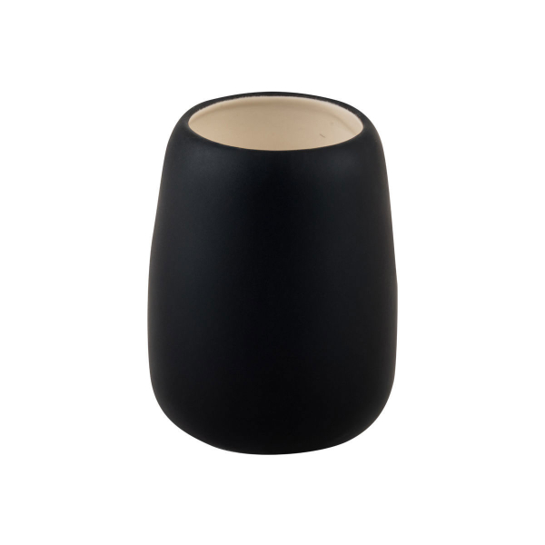 Ποτηροθήκη Μπάνιου (Φ8.5x12.2) Estia Fjord Soft Black 02-37345