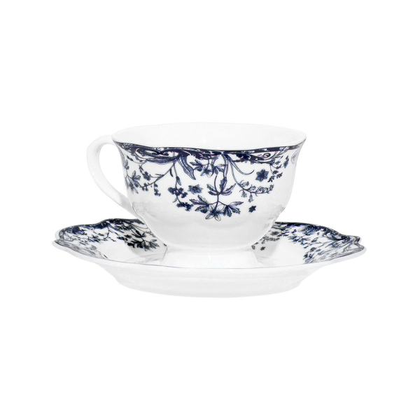 Φλυτζάνι Espresso 90ml + Πιατάκι Estia Reverie Blue 07-38823