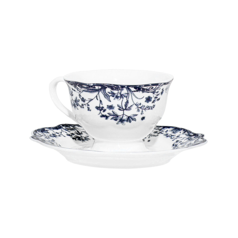 Φλυτζάνι Espresso 90ml + Πιατάκι Estia Reverie Blue 07-38823
