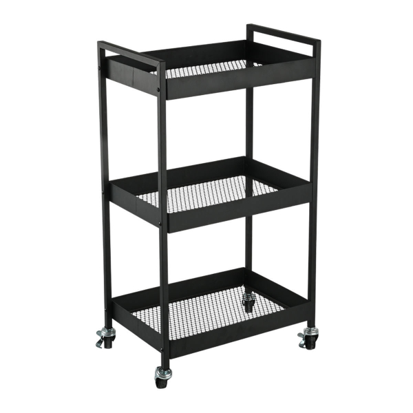 Τρόλεϊ/Ραφιέρα 3 Θέσεων (43.5x30.5x79.5) Estia Modus Black