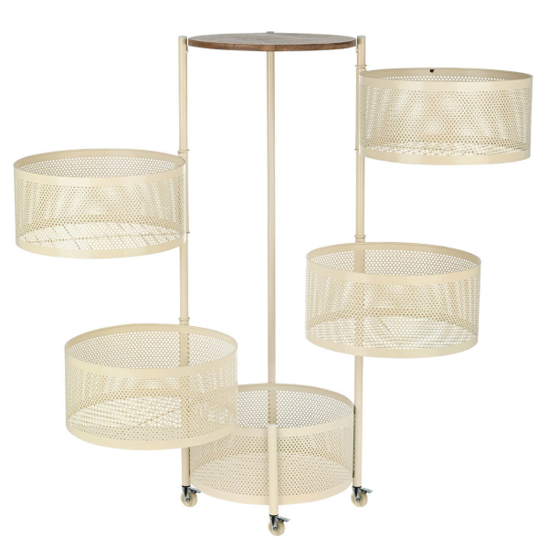 Τρόλεϊ/Ραφιέρα 5 Θέσεων (Φ30x84) Estia Allure Ivory