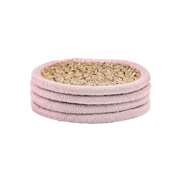 Σουβέρ (Σετ 4τμχ) Estia Gaia Pink 07-40420