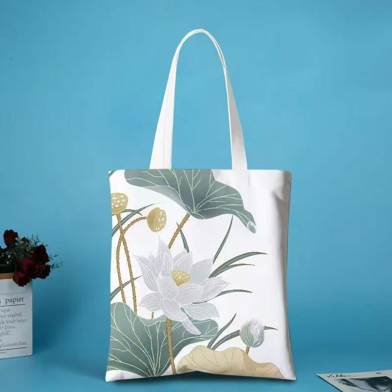 Tote Bag (33x3x38) Amber 2049-1 Floral Lotus