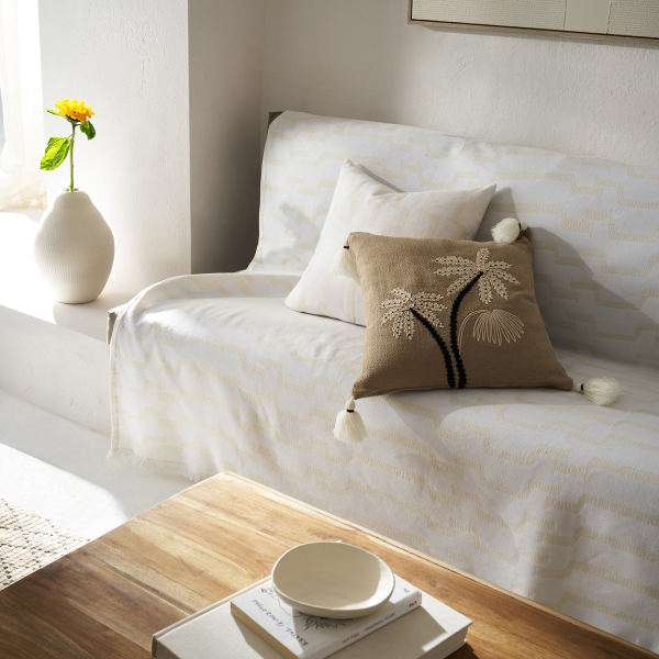 Ριχτάρι Καναπέ Τετραθέσιου (180x350) Gofis Home Clover Polar White 558/16