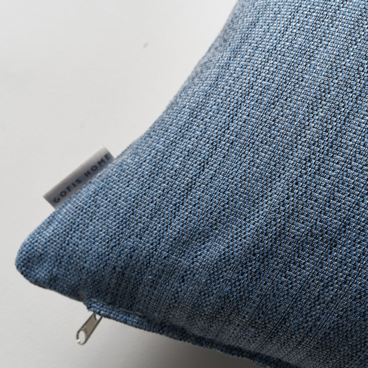 Διακοσμητική Μαξιλαροθήκη (43X43) Gofis Home Teyana Jean Blue 656 01 Λευκά Είδη Σαλονιού Μαξιλάρια Διακοσμητικά Spitishop