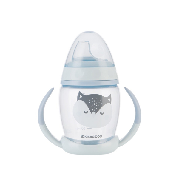 Ποτήρι Εκπαιδευτικό 200ml Kikka Boo Happy Face Blue