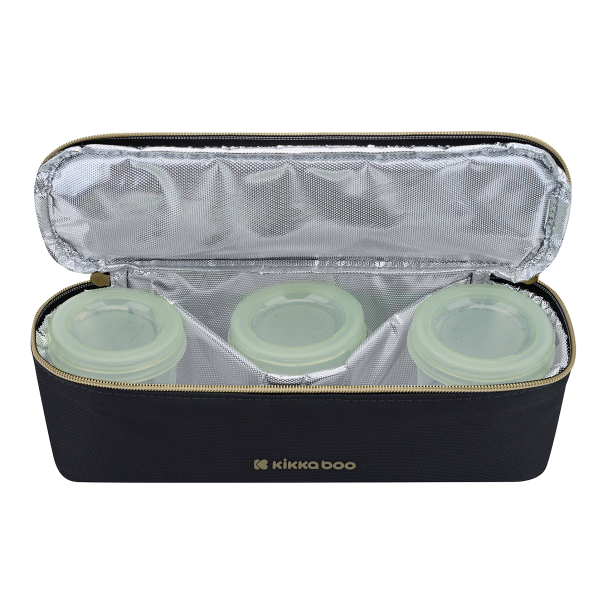 Ισοθερμική Τσάντα Φαγητού (28x10x8) Kikka Boo Foody 2025 Black