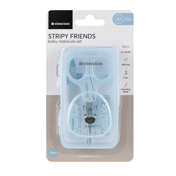 Σετ Περιποίησης Νυχιών Μωρού Kikka Boo Stripy Friends