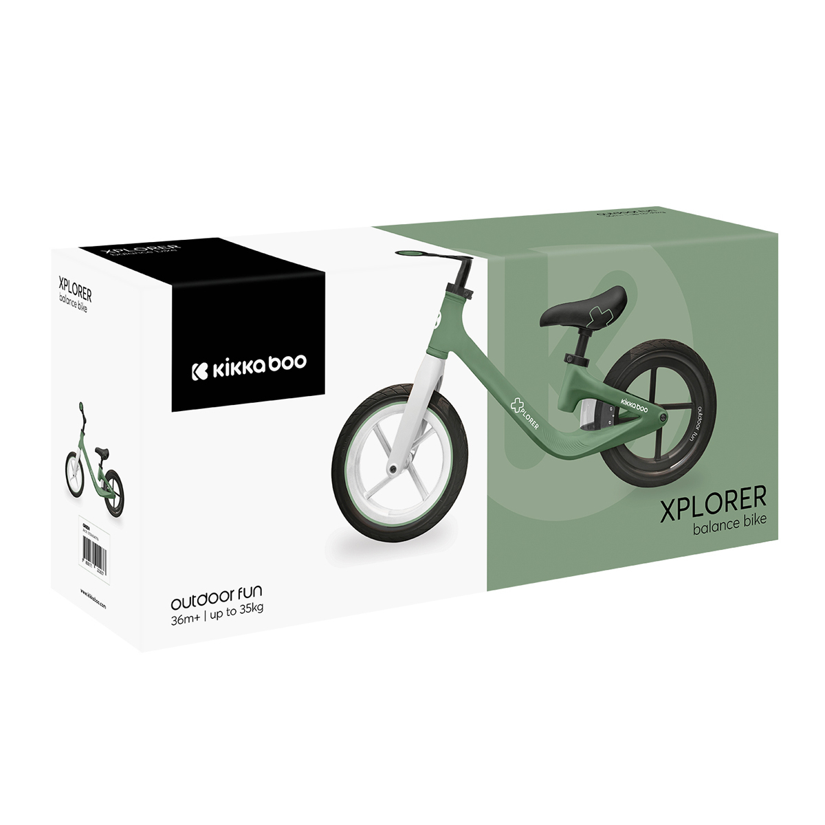 Ποδήλατο Ισορροπίας (3-6 Ετών Έως 35Kg) Kikka Boo Xplorer Green Home Παιχνίδια Ποδήλατα Spitishop