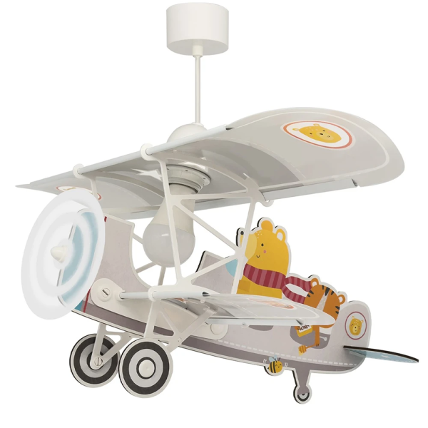Παιδικό Φωτιστικό Οροφής Μονόφωτο Ango Little Plane Teddy 54522