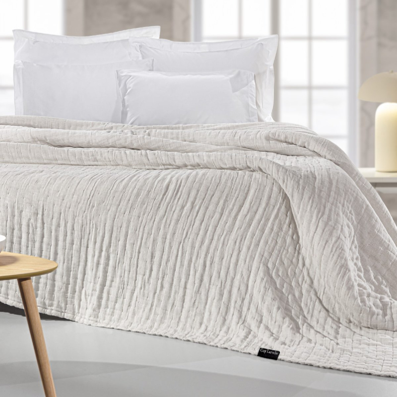 Κουβερλί King Size (270x250) 2 Όψεων Guy Laroche Must Linen - Sand