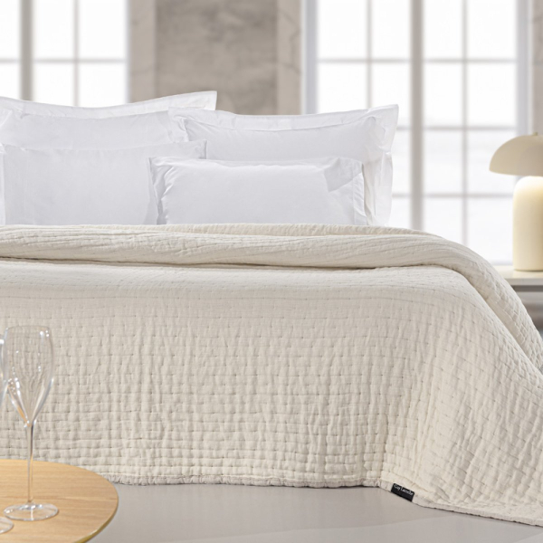 Κουβερλί King Size (270x250) 2 Όψεων Guy Laroche Must Linen - Sand