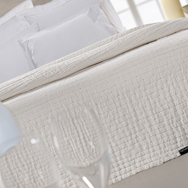 Κουβερλί King Size (270x250) 2 Όψεων Guy Laroche Must Linen - Sand