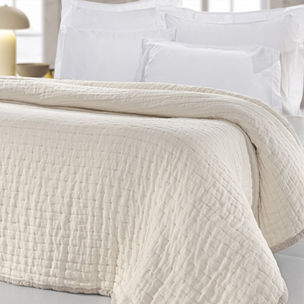 Κουβερλί King Size (270x250) 2 Όψεων Guy Laroche Must Linen - Sand
