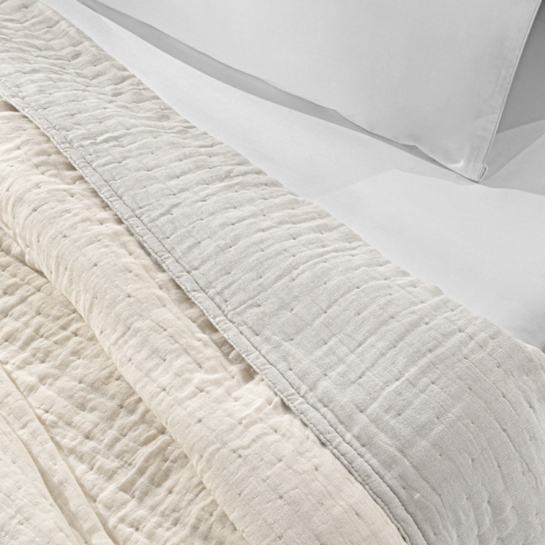 Κουβερλί King Size (270x250) 2 Όψεων Guy Laroche Must Linen - Sand