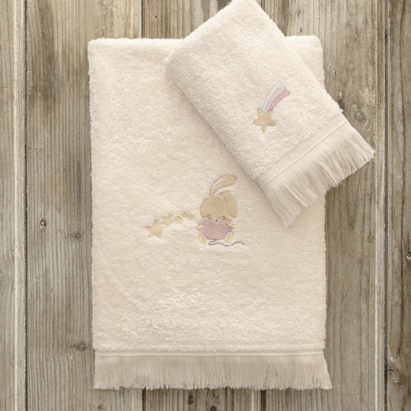 Παιδικές Πετσέτες (Σετ 2τμχ) Kocoon Bunny Bloom 380gsm