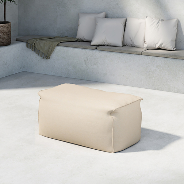 Πουφ Εξωτερικού Χώρου (75x40x33) Spitishop Redang Beige