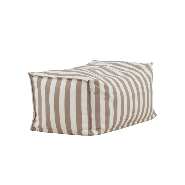Πουφ Εξωτερικού Χώρου (75x40x33) Spitishop Redang White/Beige