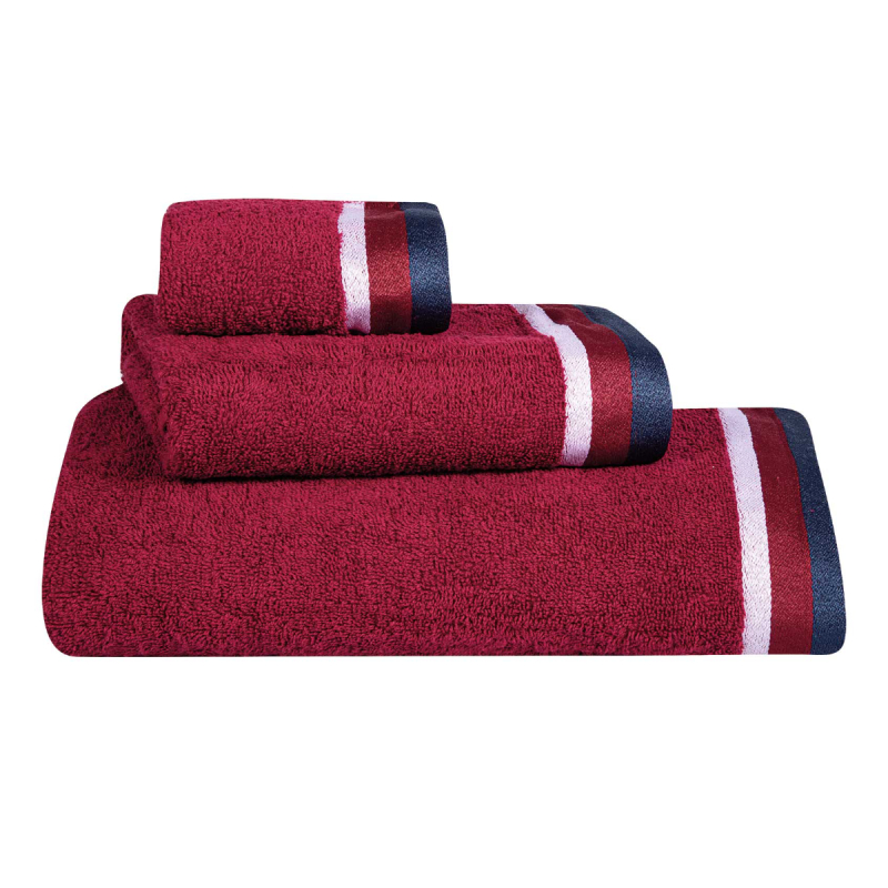 Πετσέτες Μπάνιου (Σετ 3τμχ) Greenwich Polo Club 3061 Bordeaux 520gsm