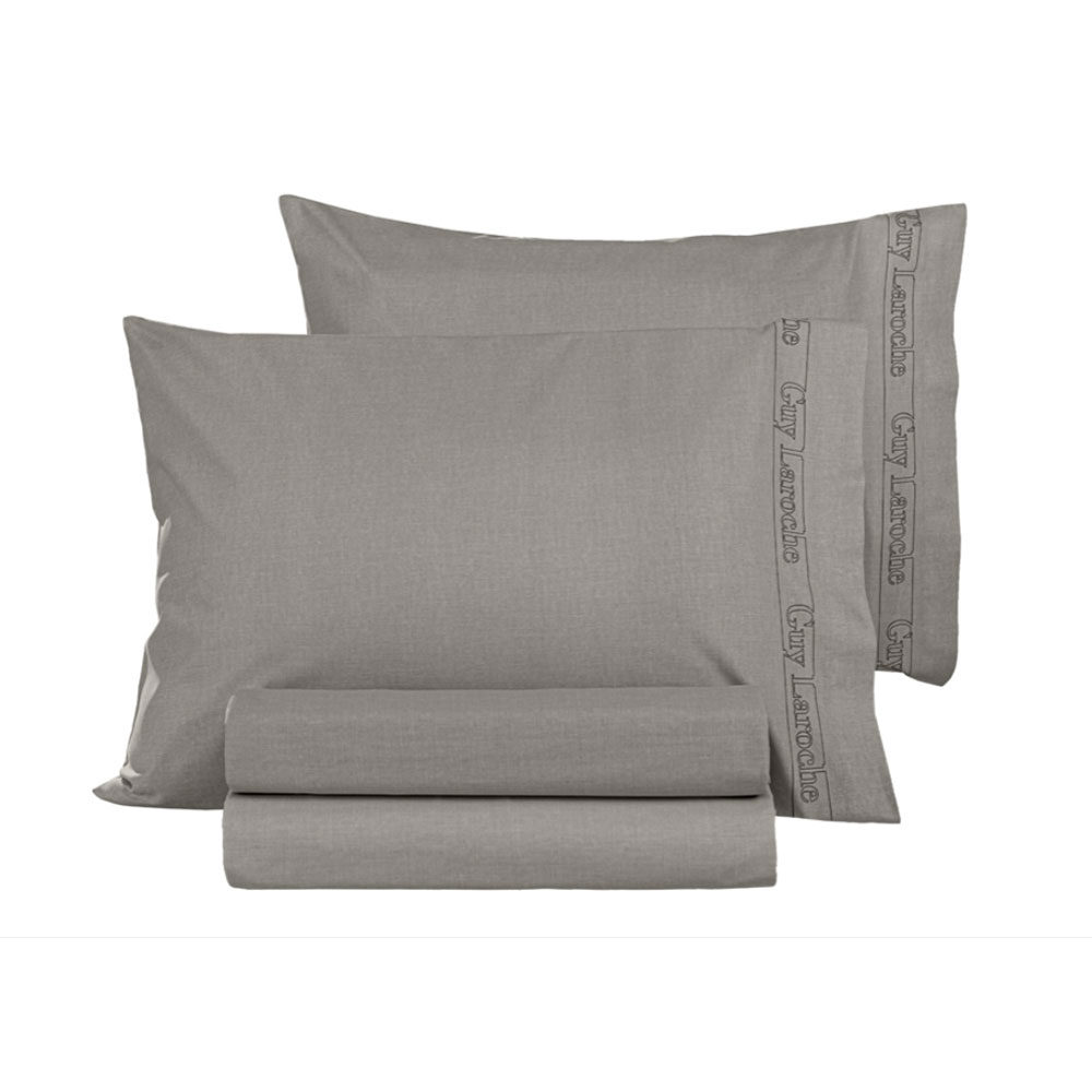 Σεντόνι Διπλό με Λάστιχο (140X200+32) Guy Laroche Color Plus Home Λευκά Είδη Κρεβατοκάμαρας Σεντόνια Μεμονωμένα Spitishop