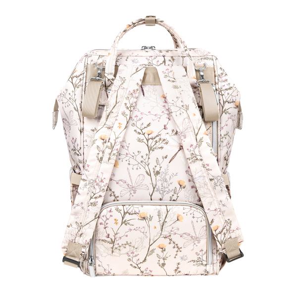 Τσάντα Αλλαξιέρα Backpack (30x24x45) Kikka Boo Siena Luxe Secret Garden Beige