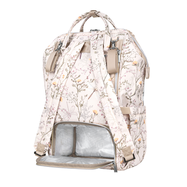 Τσάντα Αλλαξιέρα Backpack (30x24x45) Kikka Boo Siena Luxe Secret Garden Beige