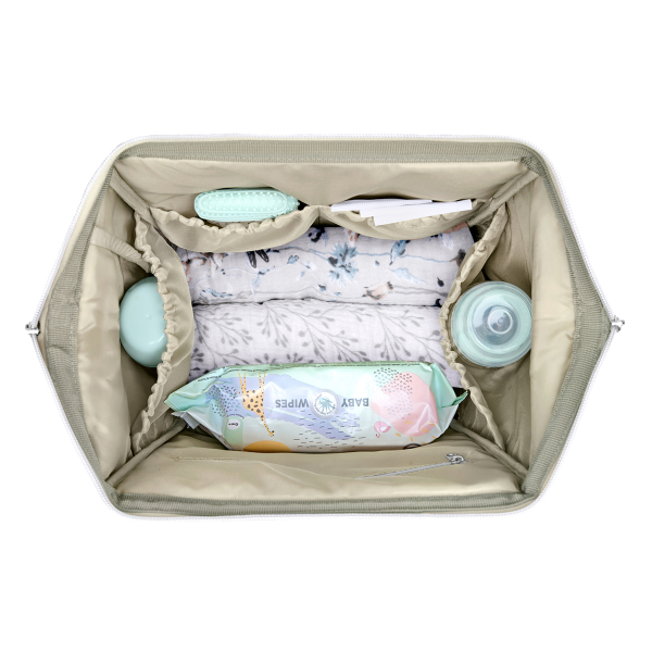 Τσάντα Αλλαξιέρα Backpack (30x24x45) Kikka Boo Siena Luxe Secret Garden Beige