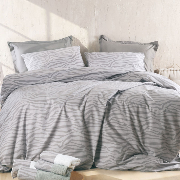 Σεντόνια King Size (Σετ) Rythmos Next Trisha Grey