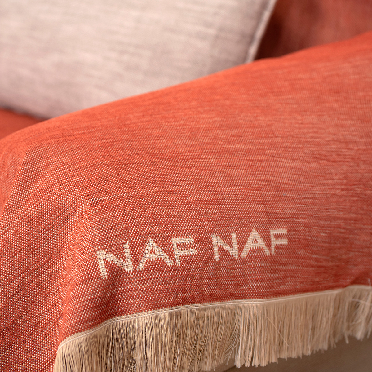 Ριχτάρι Καναπέ Διθέσιου (180X250) Naf-Naf Highline Terra 358-71 Home Λευκά Είδη Σαλονιού Ριχτάρια Spitishop