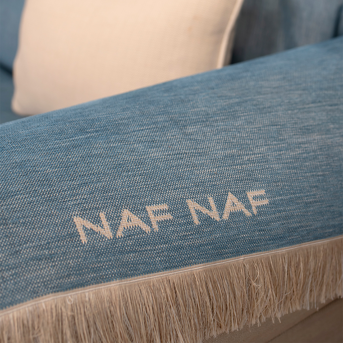 Ριχτάρι Πολυθρόνας (180X180) Naf-Naf Highline Denim 358-154 Home Λευκά Είδη Σαλονιού Ριχτάρια Καναπέ Spitishop