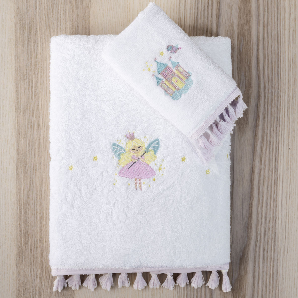 Παιδικές Πετσέτες (Σετ 2τμχ) Nima Fairy Lelly 400gsm