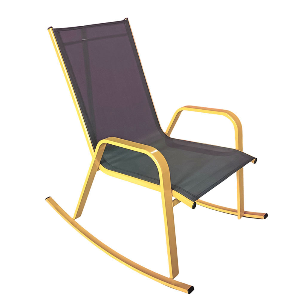 Καρέκλα Εξωτερικού Χώρου Κουνιστή (95X61X97) Spitishop Rock Yellow Home Κήπος Έπιπλα Κήπου & Spitishop