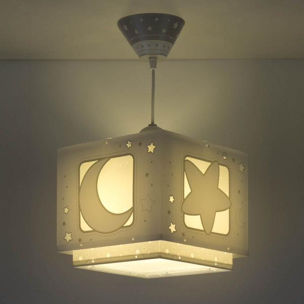 Παιδικό Φωτιστικό Οροφής Μονόφωτο Ango Moonlight Grey 63232ME