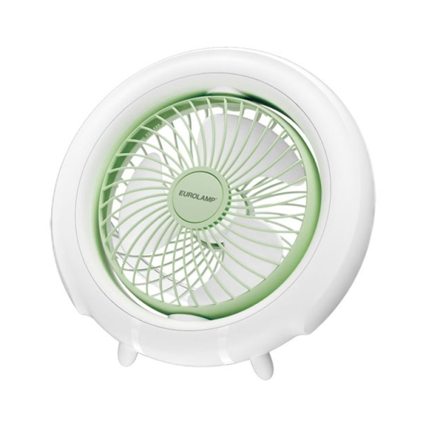 Ανεμιστήρας Επιτραπέζιος USB Με Φως Led 4W Eurolamp 300-20536