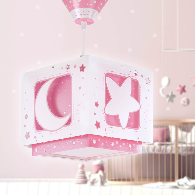 Παιδικό Φωτιστικό Οροφής Μονόφωτο Ango Moonlight Pink 63232MS