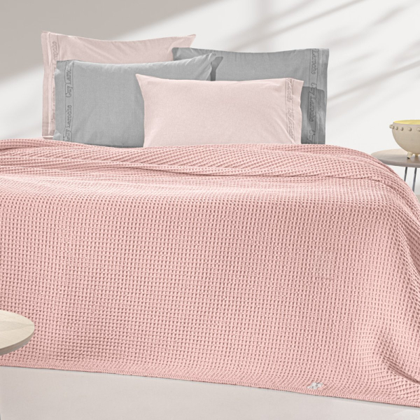 Κουβέρτα Πικέ King Size (260x240) Guy Laroche Eternity Misty Rose
