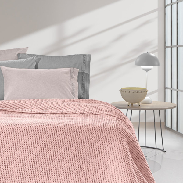 Κουβέρτα Πικέ King Size (260x240) Guy Laroche Eternity Misty Rose