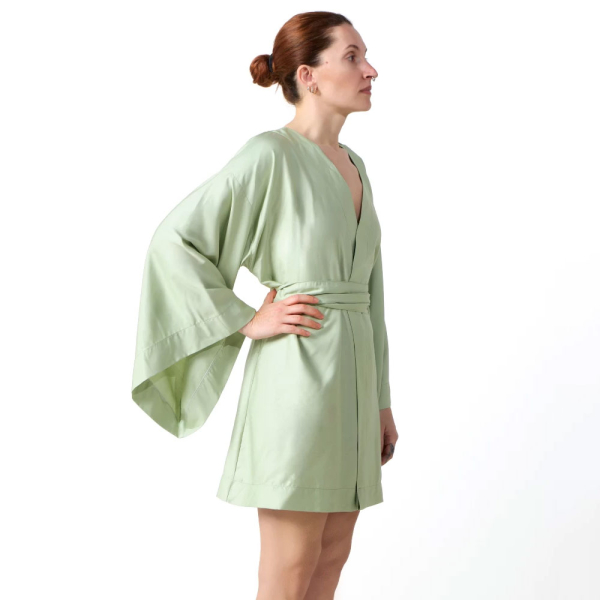 Κιμονό - Ρόμπα Γυναικεία Kentia Stylish Κοντό Green YN 25