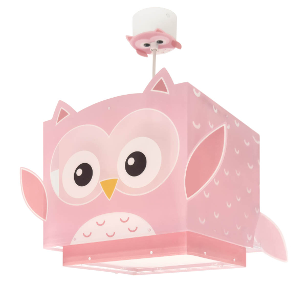 Παιδικό Φωτιστικό Οροφής Μονόφωτο Ango Little Owl Pink 64482M
