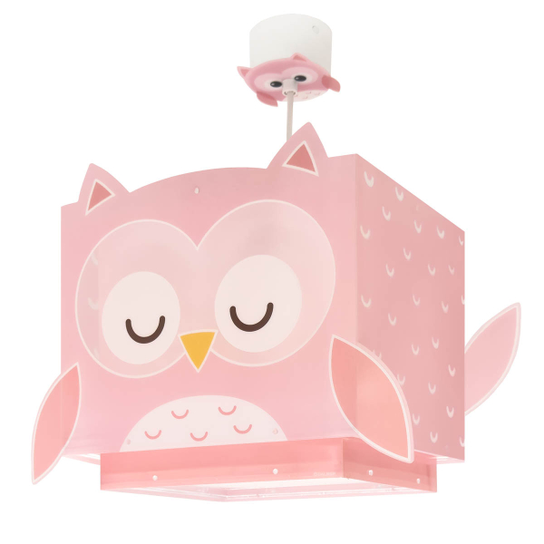 Παιδικό Φωτιστικό Οροφής Μονόφωτο Ango Little Owl Pink 64482M