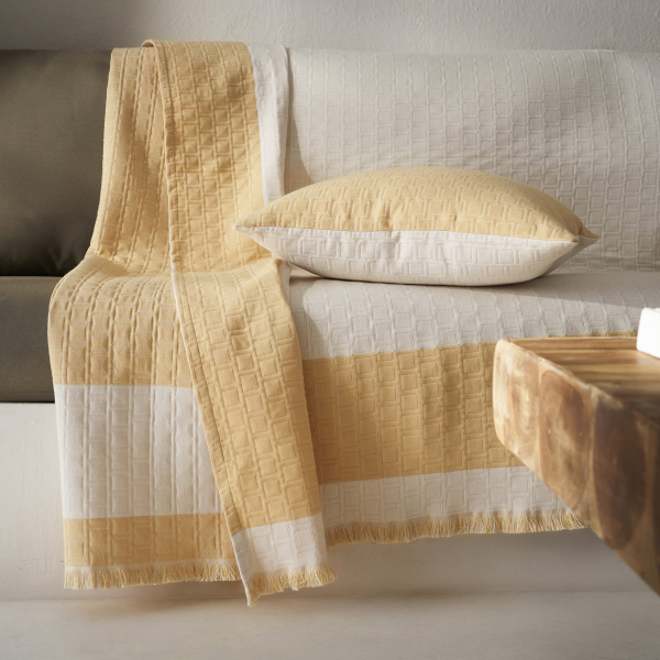 Ριχτάρι Καναπέ Τετραθέσιου (180x350) Gofis Home Solenne Sun Yellow 591/04