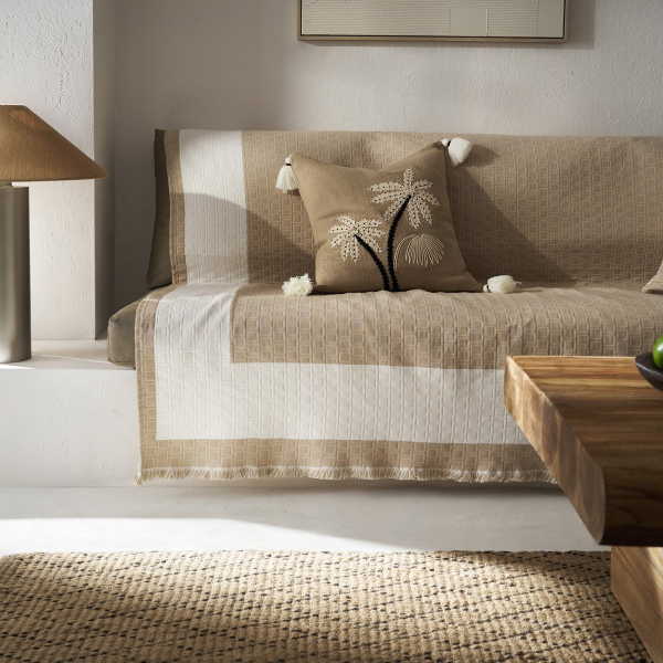 Ριχτάρι Καναπέ Διθέσιου (180x250) Gofis Home Solenne Almond Beige 591/06