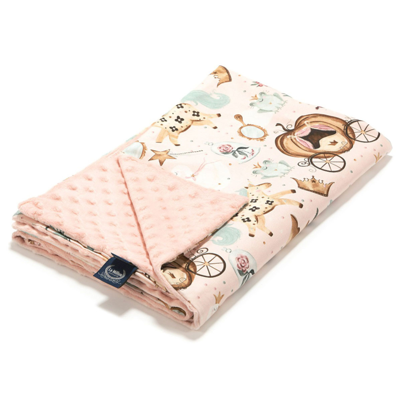 Κουβέρτα Minky Αγκαλιάς (80x100) La Millou Princess - Smoke Rose
